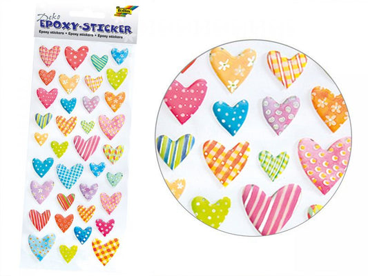 Folia 3D-Sticker »Herzen«