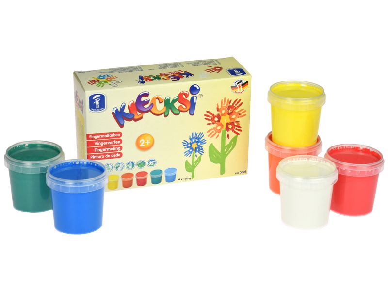 Feuchtmann Klecksi Fingermalfarbe, 6er-Set