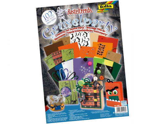Folia Basteltrends Gruselparty, 102-tlg.