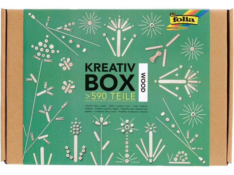Folia Kreativ Box »Holz Mix«, über 590 Teile