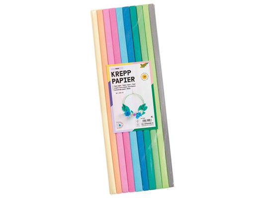 Folia Krepppapier »Trend«, 10 Rollen, 50 x 200 cm, farbig sortiert