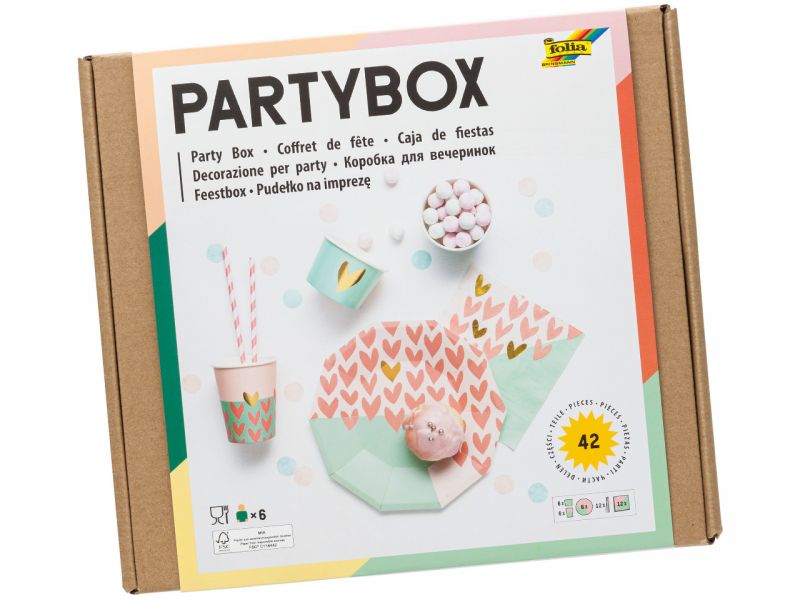 Folia Party Box »Girls«, 42-tlg.