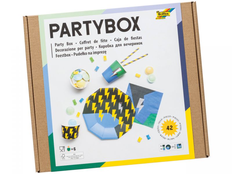 Folia Party Box »Boys«, 42-tlg.