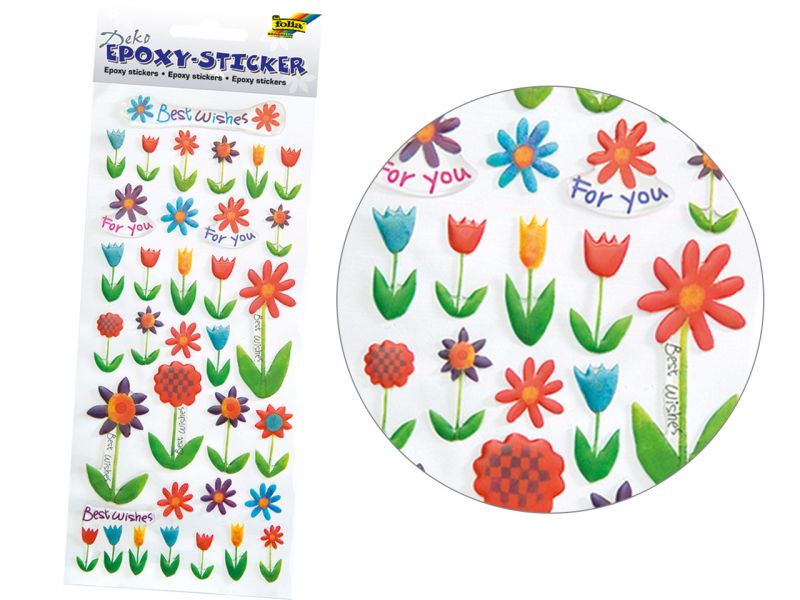 Folia 3D-Sticker »Blumen«