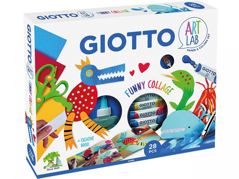Giotto Art Lab »Funny Collage« Bastelset, 28-tlg.
