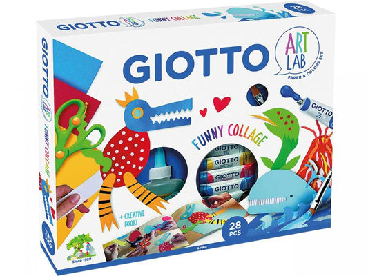 Giotto Art Lab »Funny Collage« Bastelset, 28-tlg.