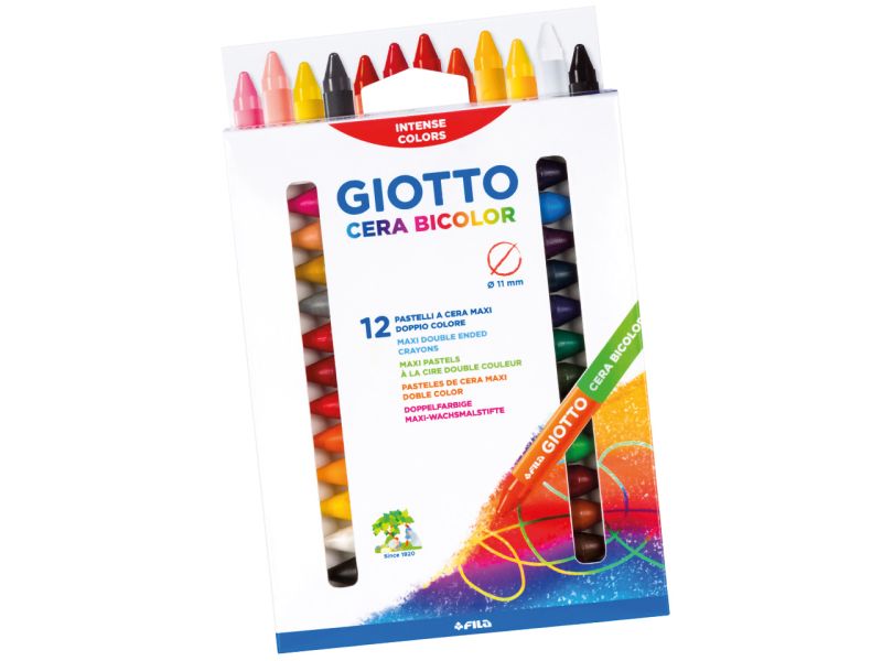 Giotto Cera Maxi Duo Wachsmalkreiden, 12 Stück