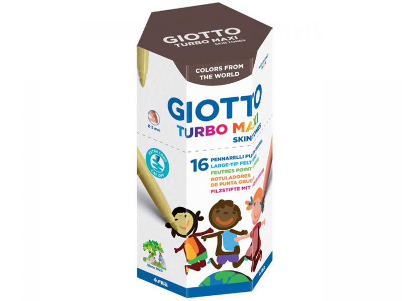 Giotto Turbo Color Skin Tones Filzstifte, 16 Stück