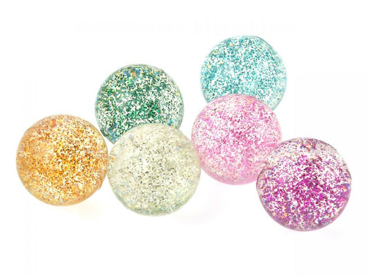 Spielheld Glitter-Flummi, 6er-Set