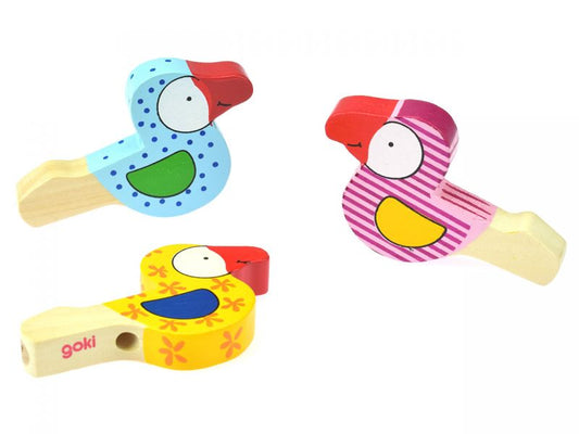 goki Bunte Vogeltröte, 1 Stück, Farben sortiert