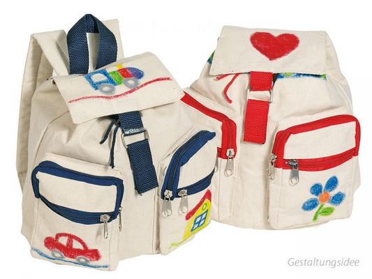goki Rucksack zum Anmalen, 1 Stück, sortiert