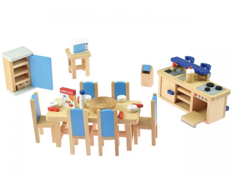 goki Puppenmöbel Küche mit Tresen