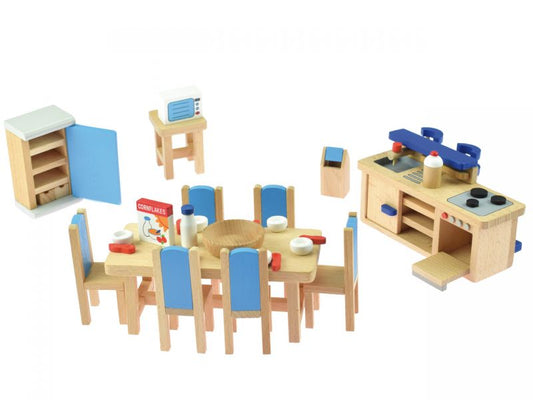 goki Puppenmöbel Küche mit Tresen