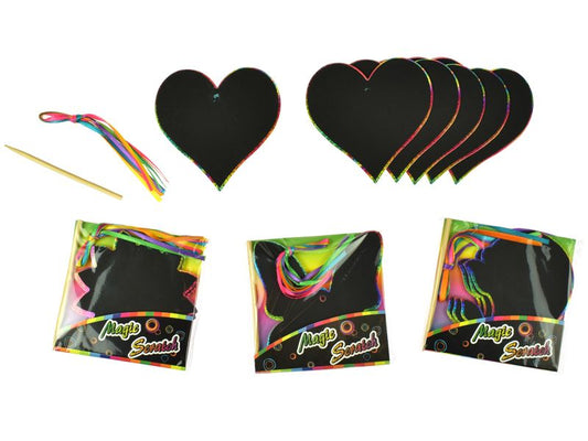 goki Kratzbilder zum Aufhängen, 24 Stück, 4 Motive