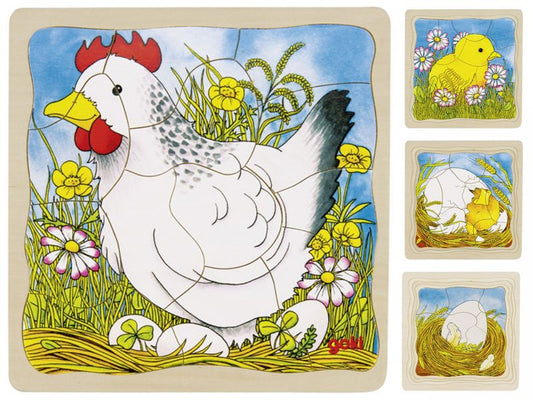 goki Lagenpuzzle »Huhn«