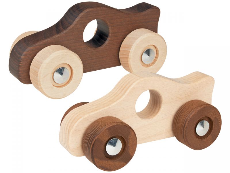 goki nature Greiffahrzeuge Rennautos, 2er-Set