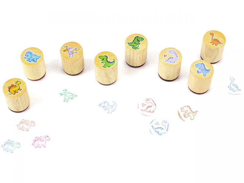 goki Stempel »Dinosaurier«, 8er-Set, sortiert