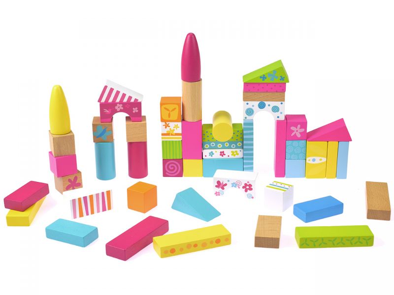 goki Susibelle Bausteine im Baumwollbeutel, 50-tlg.