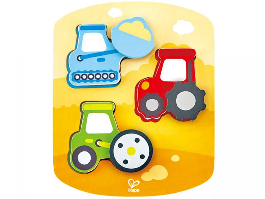 Hape Dynamisches Landmaschinen-Puzzle