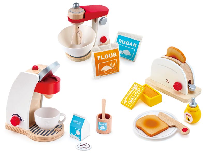 Hape Spar-Set 3 Küchengeräte, weiß