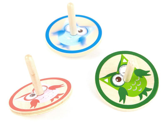 Spielheld Kreisel »Eule«, 1 Stück, Farben sortiert