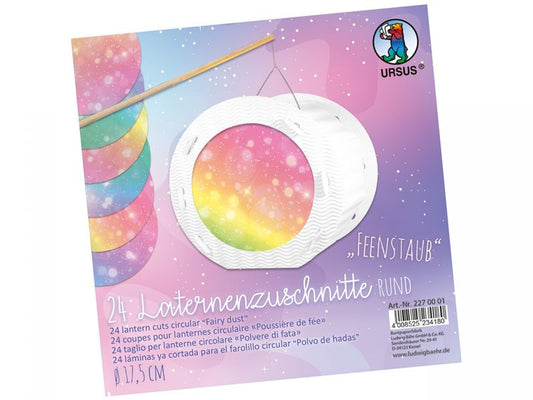 URSUS Laternenzuschnitte »Feenstaub«,  rund, 24 Blatt