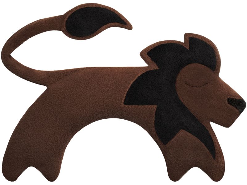 Leschi Wärmekissen »Der Löwe Juri«, Schokolade