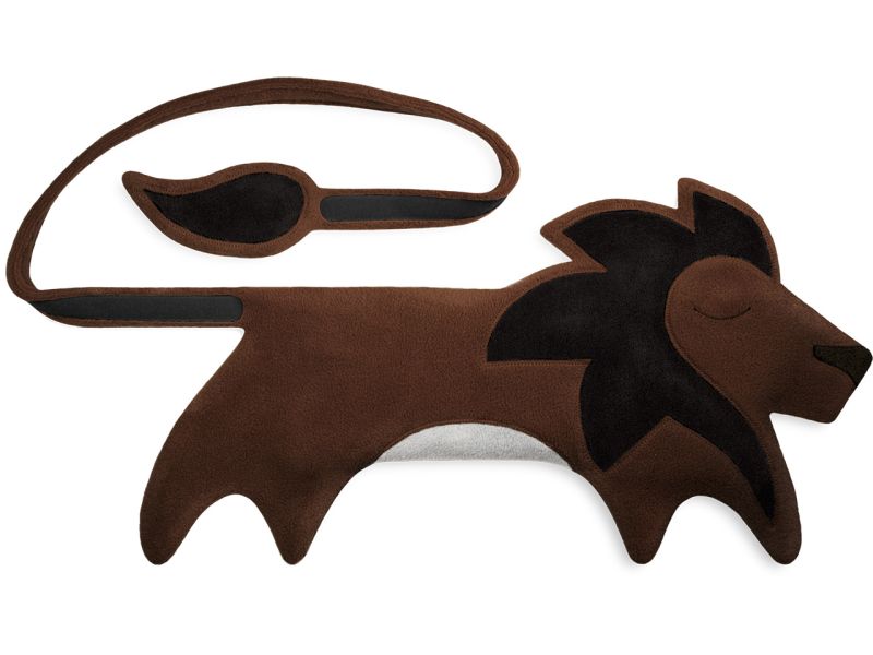 Leschi Wärmekissen »Der Löwe Maxim«, Schokolade