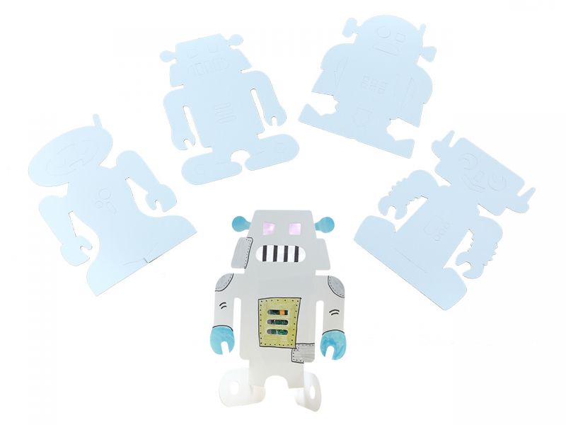Roylco Malvorlagen Roboter, 24er-Set