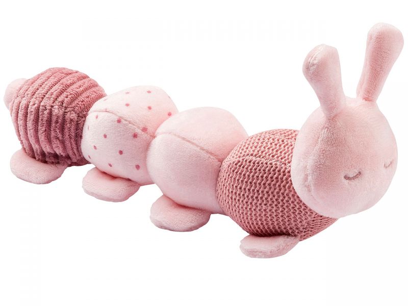 Nattou Lapidou Raupe mit Aktivitäten, rosa