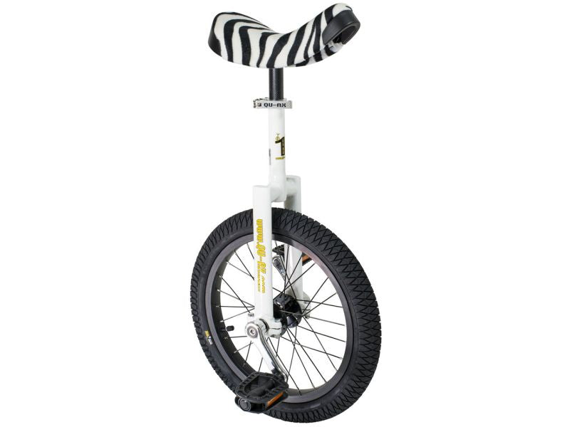QU-AX Einrad »Luxus«, 16 Zoll, 50-305 mm, weiß/zebra