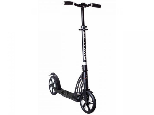 GLOBBER Six Degrees Aluminium Scooter mit Federung, schwarz, 205 mm