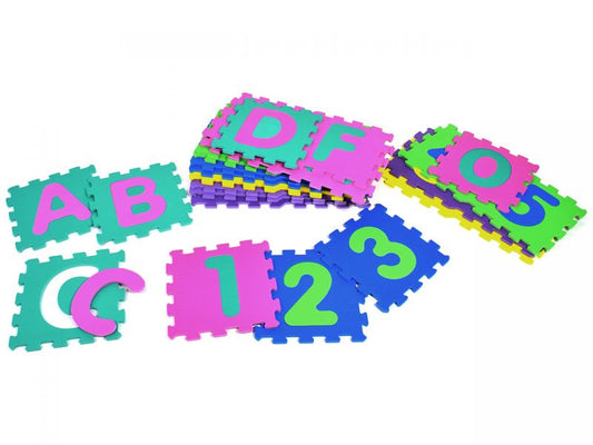 Spielheld Soft-Puzzle-Matten, ABC &amp; Ziffern, 72-tlg.