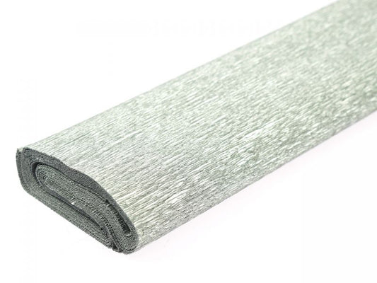 URSUS Bastelkrepp silber, 44 g/m², 250 x 50 cm, 1 Rolle