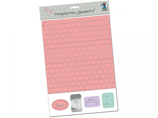URSUS Designkarton Geometric 200 g/m², DIN A4