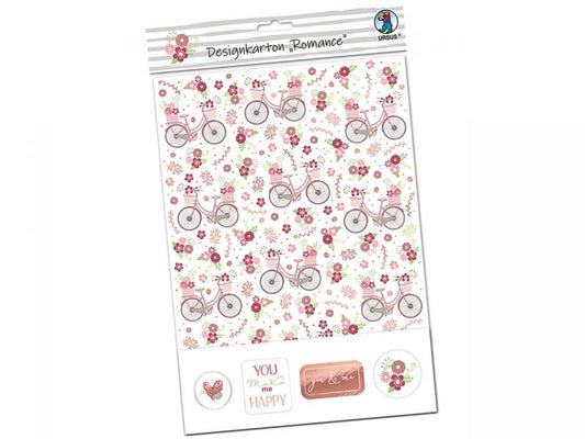 URSUS Designkarton Romance 200 g/m², DIN A4