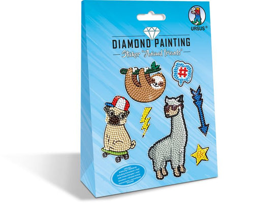 URSUS Diamond Painting Sticker »Animal Friends«