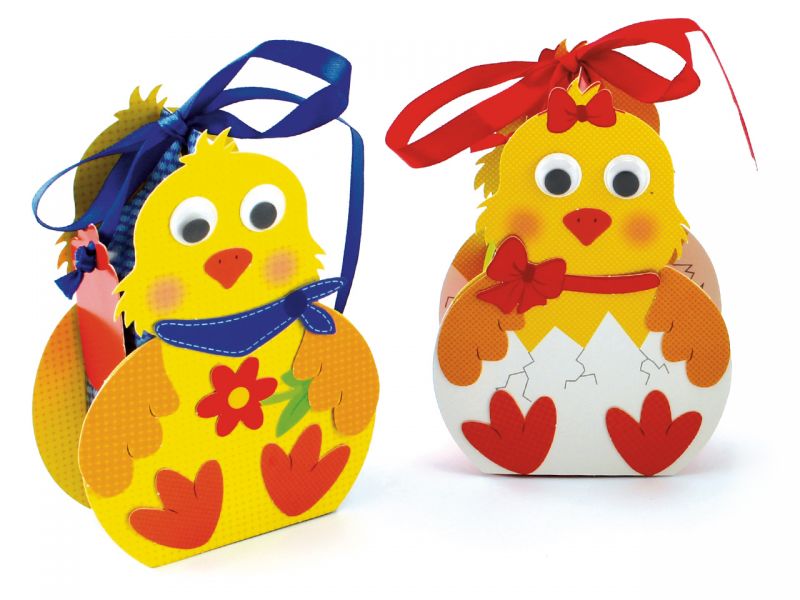 URSUS Geschenkboxen Küken, 8 Stück, vorgestanzt