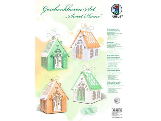 URSUS Geschenkboxen-Set »Sweet Home Bunny«, 4 Stück, vorgestanzt
