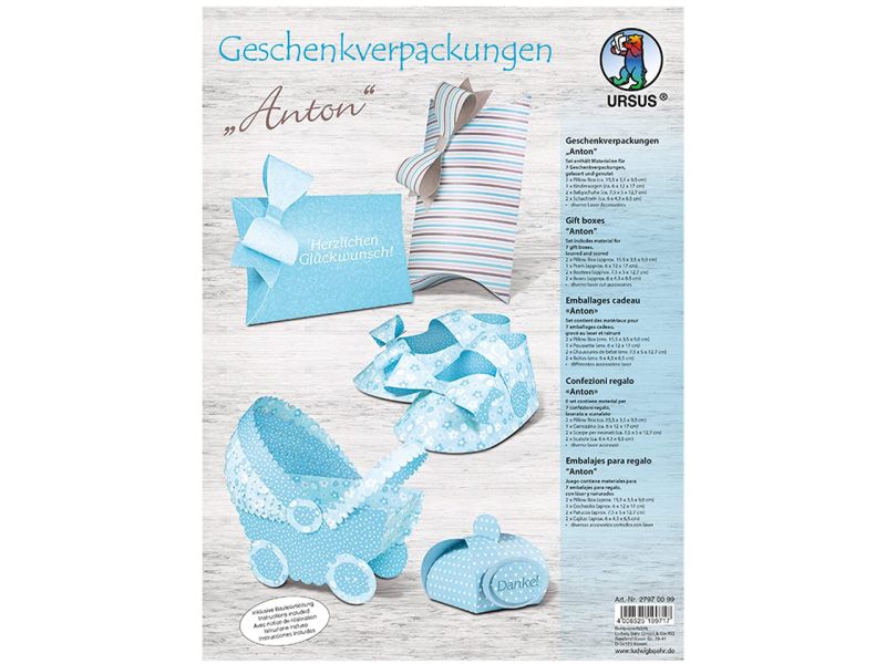 URSUS Geschenkverpackungen »Anton«, vorgestanzt