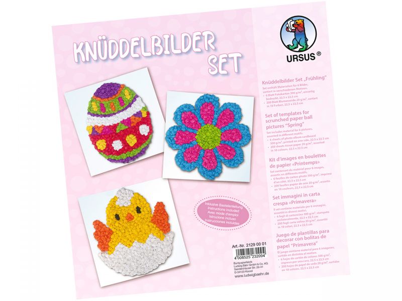 URSUS Knüddelbilder-Set »Frühling«