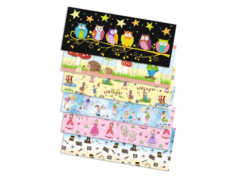 URSUS Laternen-Transparentpapier, 6 Kinder-Motive, 25 Blatt