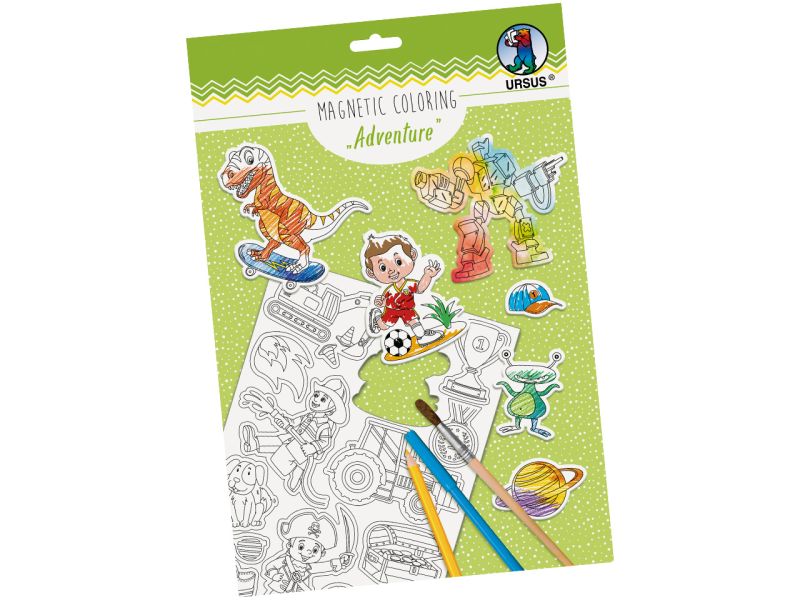 URSUS Magnetic Coloring »Adventure«, A4, 2 Blatt