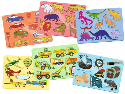 URSUS Mal-Schablonen-Set 2, 6-tlg.