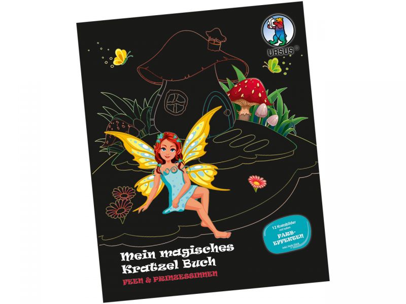 URSUS Mein magisches Kratzel Buch »Feen &amp; Prinzessinnen«