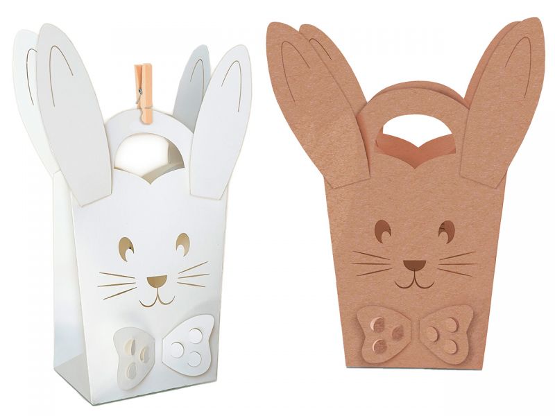 URSUS Mini Taschen Hase, 5 Stück, vorgestanzt