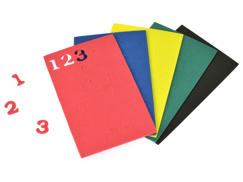 URSUS Moosgummi-Zahlen, 2 mm