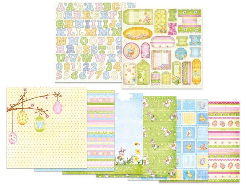 URSUS Premium Glitter Collection Ostern, 30,5 x 30,5 cm