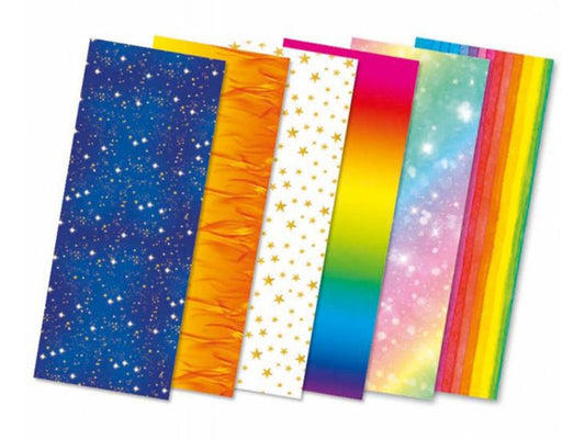 URSUS Laternen-Transparentpapier, 6 Farb-Motive, 25 Blatt