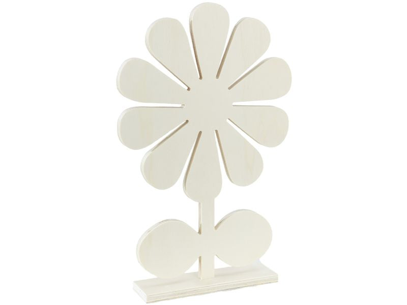 Spielheld XL Holzdeko »Blume«, natur, 32 cm hoch